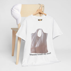 Funny Graphic Tee - Wanna Touch My Sac? Unisex Heavy Cotton Shirt, Gift for Friends, Casual Wear, Humor T-Shirt, Birthday Gift
