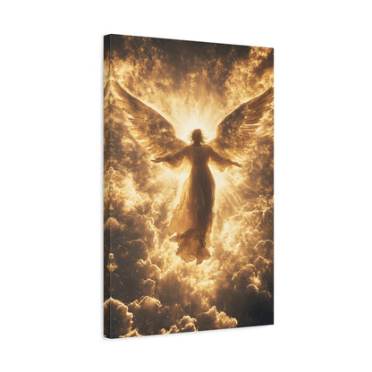 Heavenly Angel Canvas Print, Spiritual Wall Art, Home Decor, Gift for Faith, Inspirational Artwork, Angelic Guardian Decor