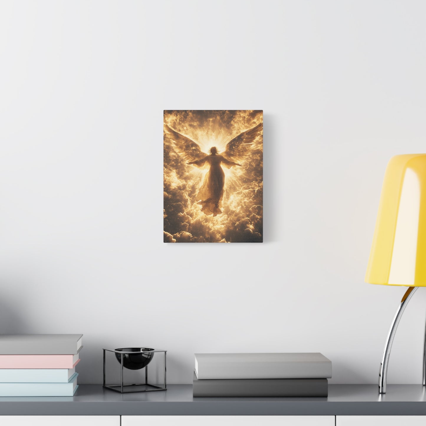 Heavenly Angel Canvas Print, Spiritual Wall Art, Home Decor, Gift for Faith, Inspirational Artwork, Angelic Guardian Decor