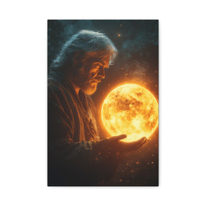 Celestial Guardian Matte Canvas Art, Mystic Wall Decor, Inspiring Home Office Decor, Cosmic Artwork, Spiritual Gift Idea
