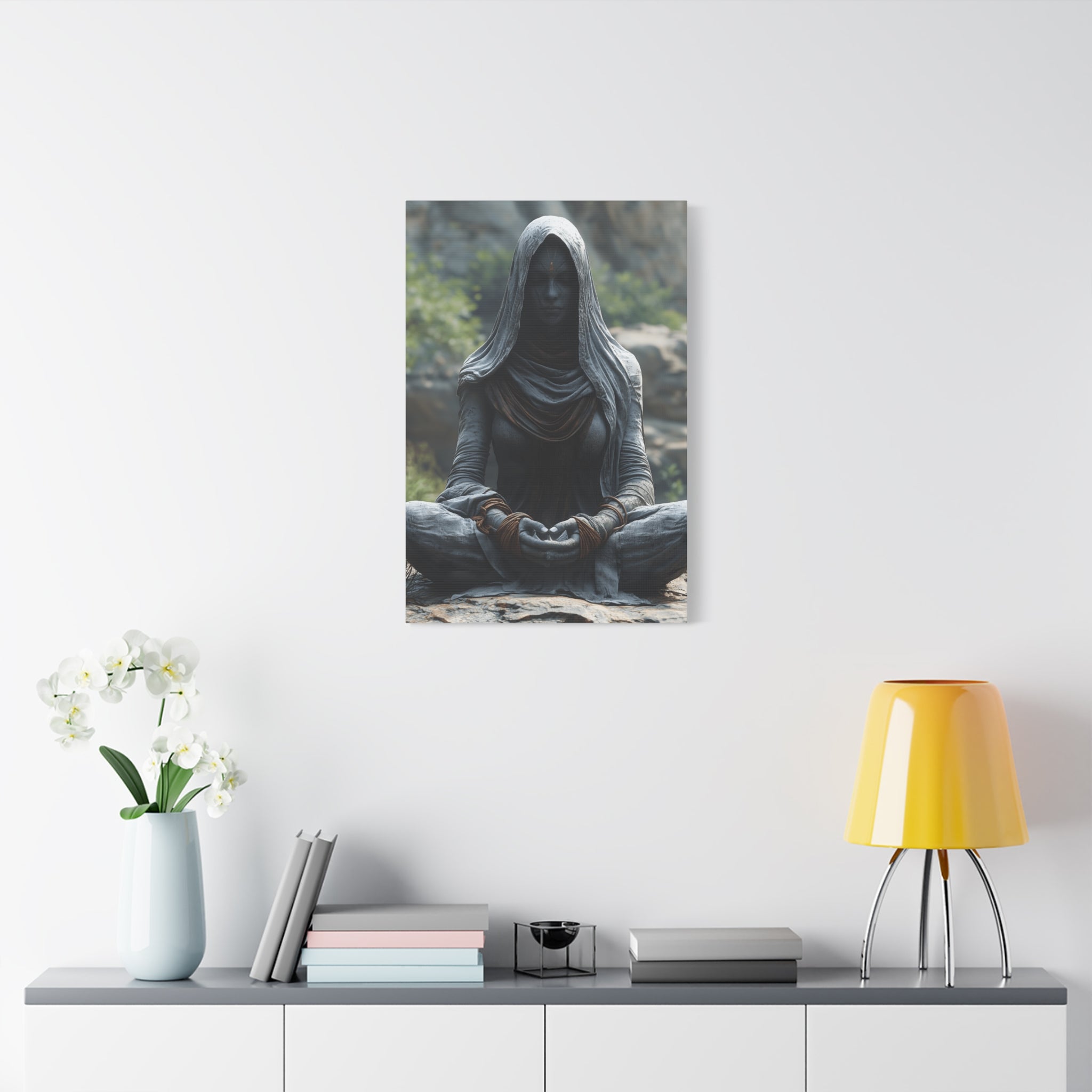 Meditation Wall Art, Zen Decor for Mindfulness, Spiritual Canvas Print, Spiritual Gift, Calm Room Decor, Artwork for Yoga Enthusiasts