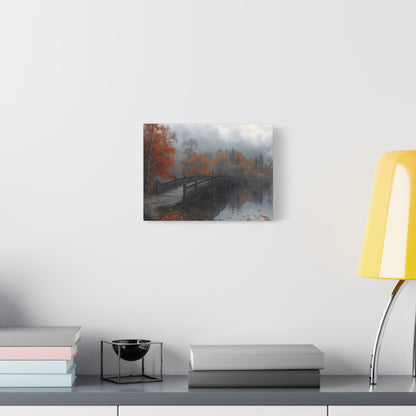 Autumn Landscape Canvas Print, Cozy Home Decor, Fall Artwork for Living Room, Gift for Nature Lovers, Fall Themed Wall Art