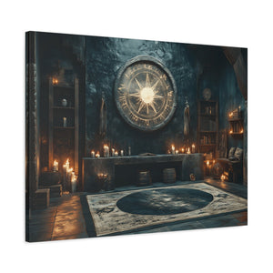 Mystical Matte Canvas Wall Art, Gothic Home Decor, Spiritual Room Decoration, Witchy Aesthetic, Bohemian Wall Hanging