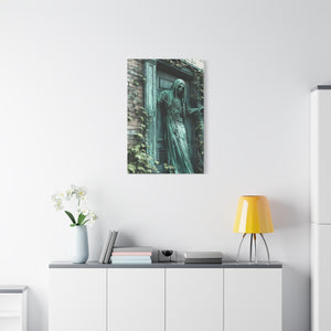 Creepy Gothic Canvas Art, Spooky Decor for Halloween, Wall Art, Unique Gift for Goth Lovers, Eerie Home Decoration