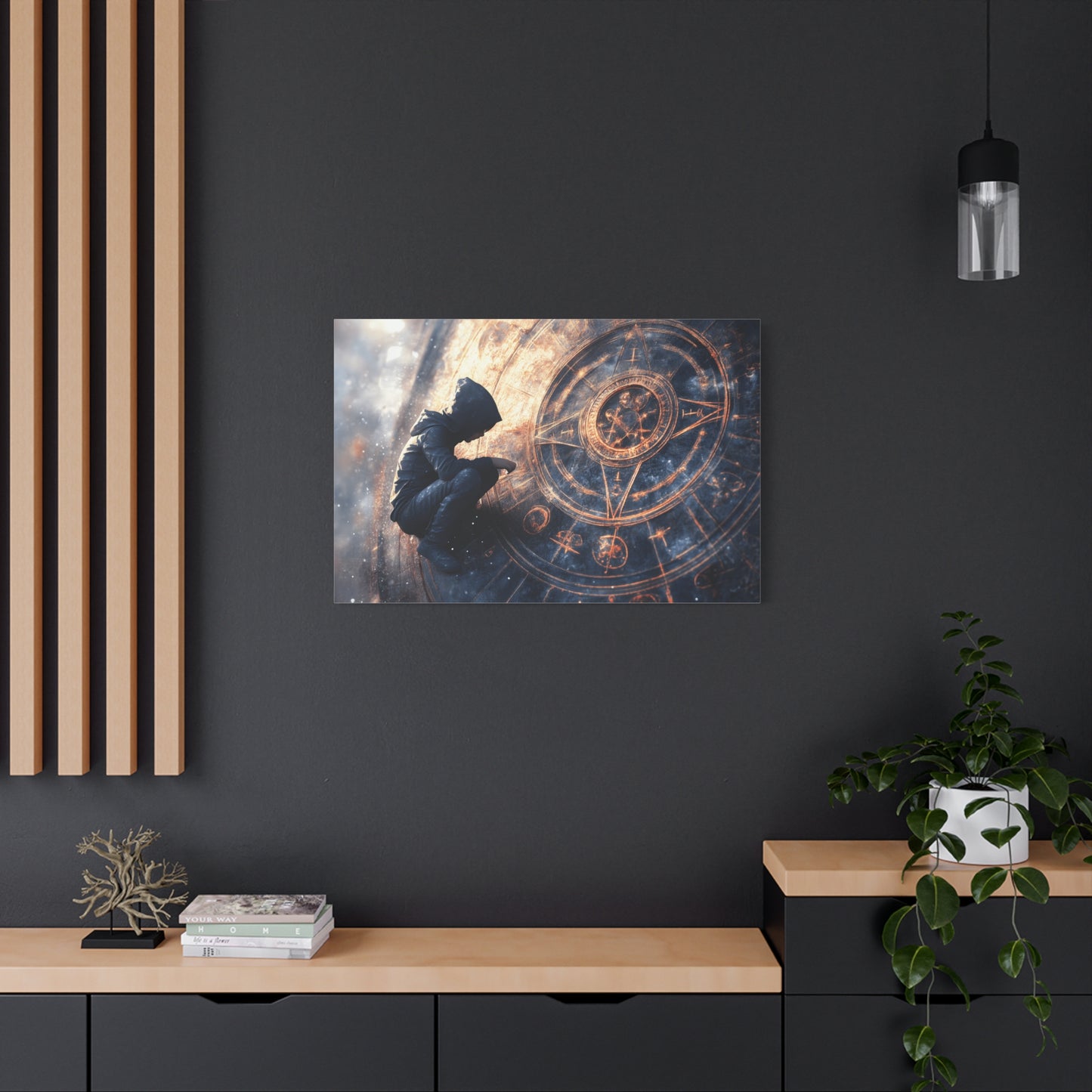 Canvas Print Astrology Clock