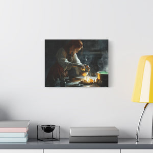 Magical Kitchen Canvas Wall Art, Fantasy Home Decor, Spellbinding Artwork, Witchy Gift, Kitchen Wall Decor, Cozy Vibes