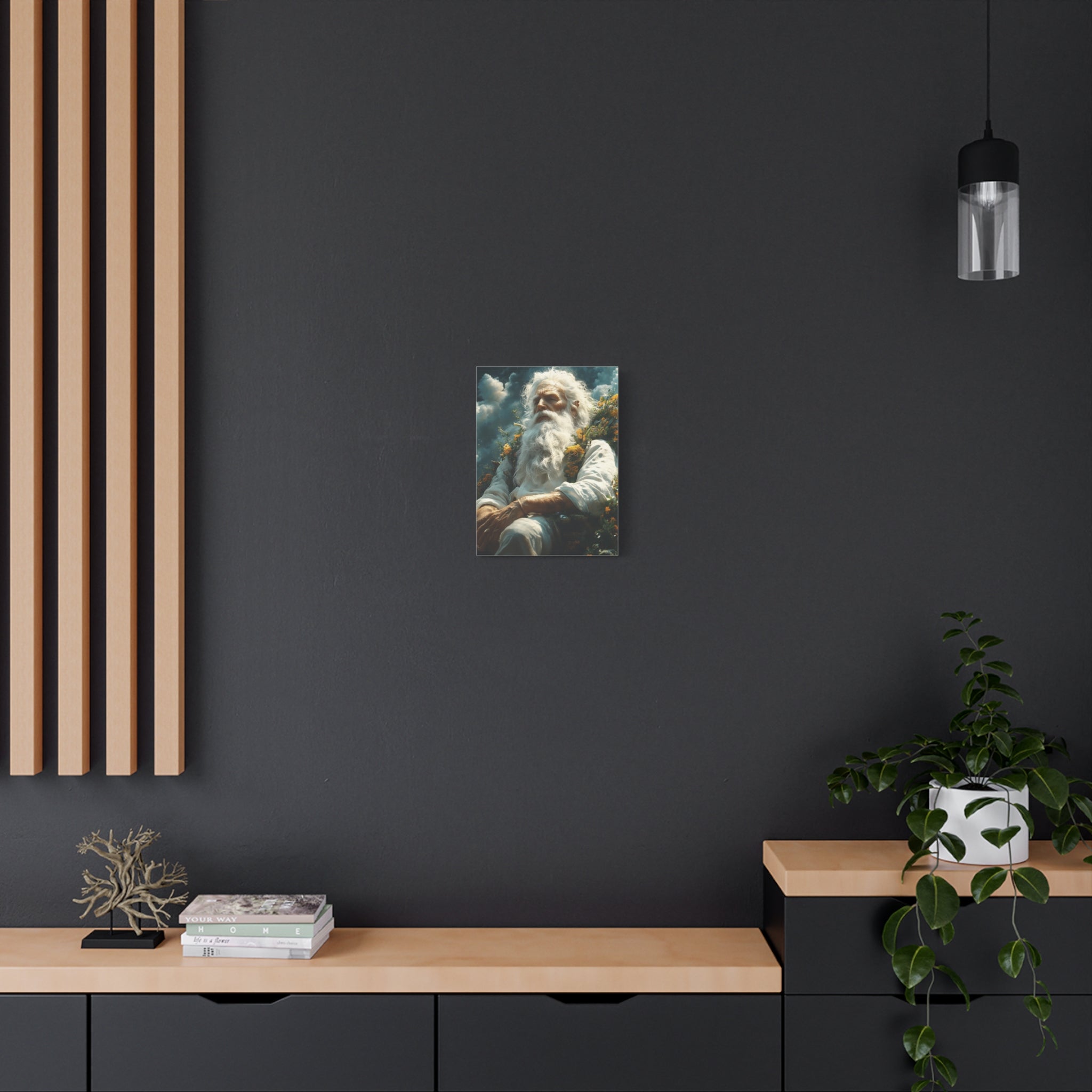 Serene Canvas Art Print, Wall Decor, Meditation, Bohemian Home, Peaceful Atmosphere, Spiritual Awakening, Gift Idea