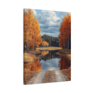 Autumn Landscape Canvas Print, Nature Wall Art, Fall Decor, Rustic Home Decor