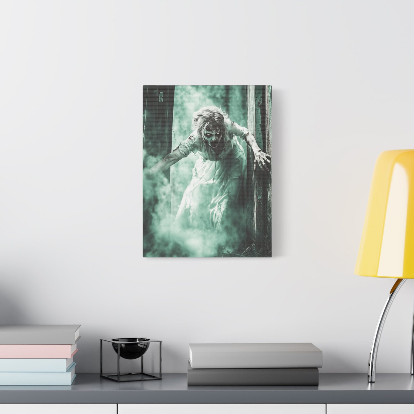 Haunting Matte Canvas Print, Wall Art for Halloween, Scary Decor, Spooky Home Decoration, Horror Lovers Gift, Creepy Artwork