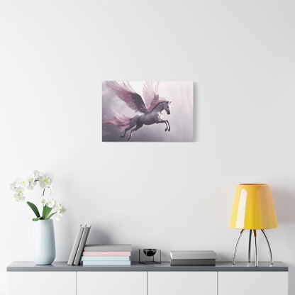 Fantasy Winged Horse Canvas Wall Art, Magical Home Décor, Gift for Horse Lovers, Fairy Tale Art, Dreamy Artwork