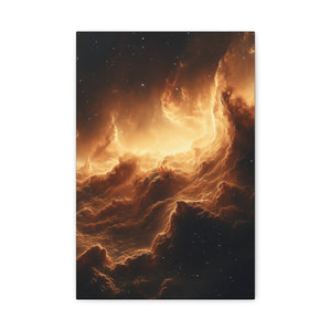 Canvas Wall Art, Cosmic Landscape, Celestial Décor, Starry Night Art, Space Wall Décor