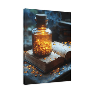 Illuminated Canvas Art, Cozy Home Decor, Gift for Book Lovers, Unique Wall Art, Enchanted Decoration