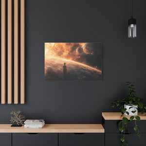 Cosmic Canvas Art Print, Space Wall Decor, Sci-Fi Home Decor, Galaxy Artwork, Astronaut Print, Celestial Gift Ideas