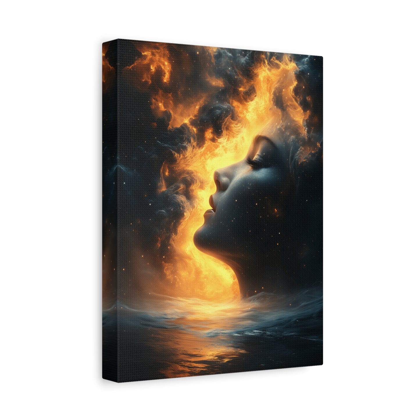 Canvas Wall Art, Modern Portrait, Abstract Design, Home Decor, Unique Gift, Inspirational Art, Boho Decor, Dreamy Atmosphere