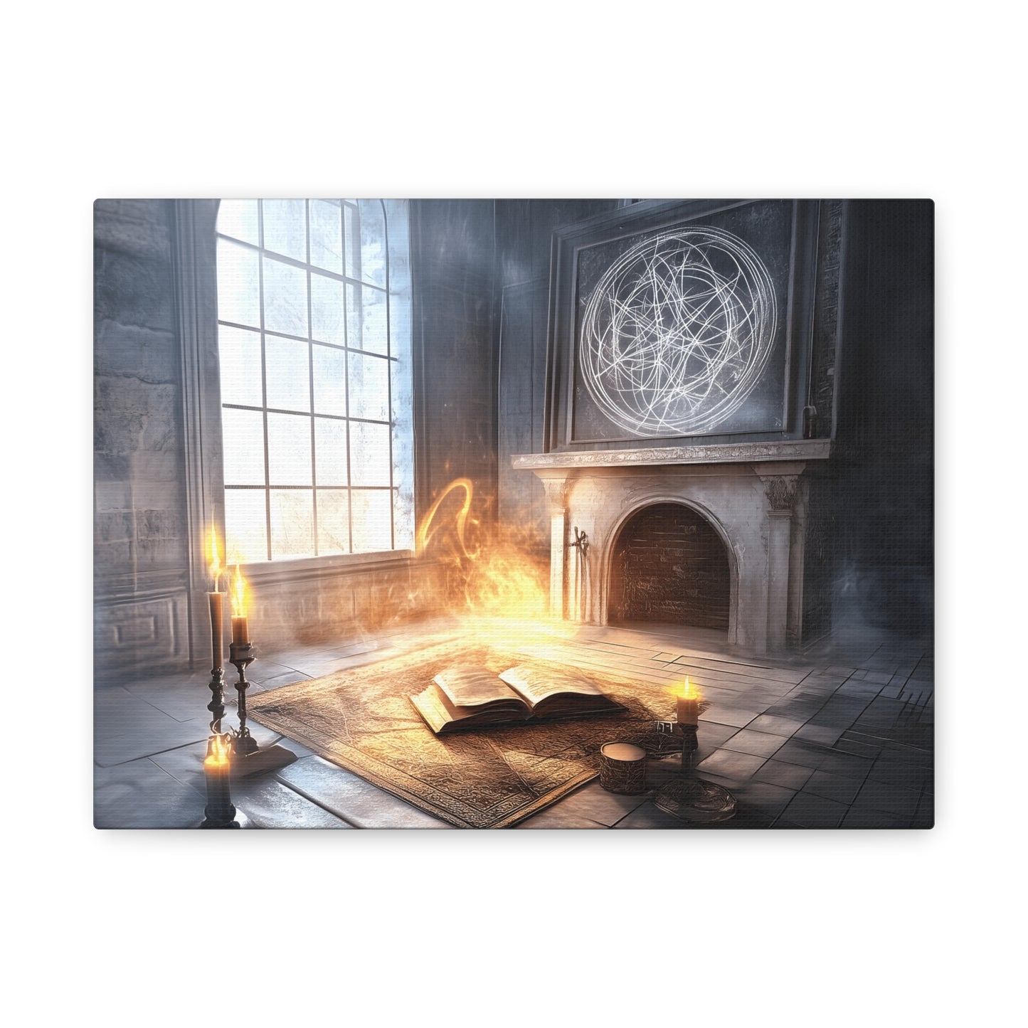 Mystical Canvas Art Print, Wall Decor for Fantasy Lovers, Enchanted Home Decor, Gifts for Book Lovers, Surreal Atmosphere Artwork