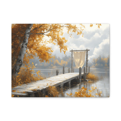 Autumn Serenity Wall Art, Cozy Home Decor, Nature Canvas, Fall Decor, Landscape Artwork, Gift for Nature Lovers