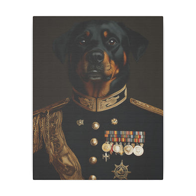 Dog, Rottweiler, Military, Military Dress, Army, Air Force, Navy, Marines, Dog Wall Art, Dog Art, Military Wall Art, Military Art