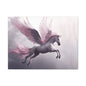 Fantasy Winged Horse Canvas Wall Art, Magical Home Décor, Gift for Horse Lovers, Fairy Tale Art, Dreamy Artwork