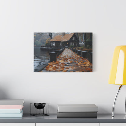 Autumn Landscape Canvas Print, Cozy Home Wall Art, Fall Decor, Nature Photography, Gift for Homeowners, Seasonal Decor