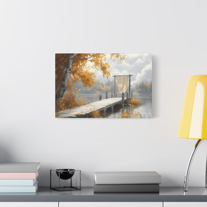 Autumn Serenity Wall Art, Cozy Home Decor, Nature Canvas, Fall Decor, Landscape Artwork, Gift for Nature Lovers