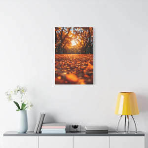 Autumn Landscape Canvas Print, Fall Decor, Cozy Room Art, Home Wall Decor, Gift for Nature Lovers, Thanksgiving Decoration