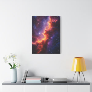 Stretched Canvas Print, Celestial Artwork, Home Decor, Space-Themed Gift, Office Wall Art, Galaxy Canvas