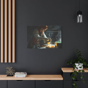 Magical Kitchen Canvas Wall Art, Fantasy Home Decor, Spellbinding Artwork, Witchy Gift, Kitchen Wall Decor, Cozy Vibes