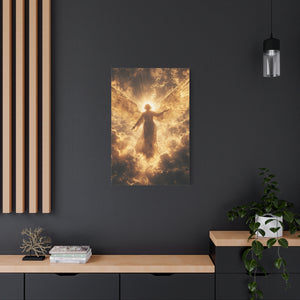 Heavenly Canvas Print, Angel Art, Inspirational Wall Decor, Spiritual Gift, Home Decor, Uplifting Artwork