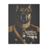 Canvas Print, AI Image Dogs Military Uniforms, Wall Art Decor, Home Office Decoration, Dog Lover Gift