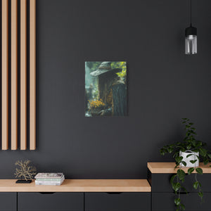 Mystical Canvas Art Print, Wall Decor, Nature Lover Gift, Autumn Decor, Wizard Painting, Fantasy Artwork