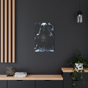 Gothic Canvas Art, Dark Aesthetic Print, Macabre Decor, Skull Artwork, Spooky Home Decor, Halloween Decoration, Unique Wall Art