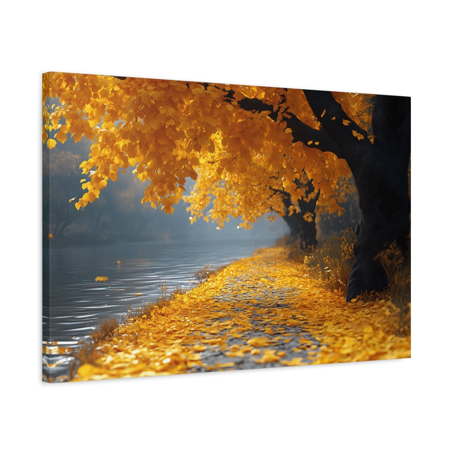 Autumn Serenity Canvas Wall Art, Fall Decor, Nature Photography, Thanksgiving Gift, Home Wall Decoration