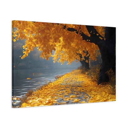 Autumn Serenity Canvas Wall Art, Fall Decor, Nature Photography, Thanksgiving Gift, Home Wall Decoration