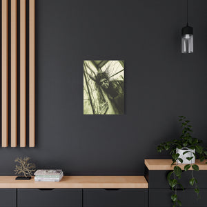 Horror Art Canvas Print, Unique Home Decor, Spooky Wall Art, Gothic Style, Creepy Gift Idea, Halloween Decoration