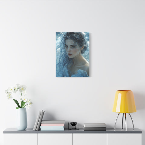 Serene Ocean Canvas Wall Art, Nature Decor, Home Aesthetics, Modern Artwork, Gift for Ocean Lovers, Deep Blue Wall Decor