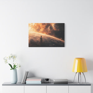Cosmic Canvas Art Print, Space Wall Decor, Sci-Fi Home Decor, Galaxy Artwork, Astronaut Print, Celestial Gift Ideas