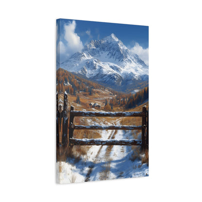 Mountain Landscape Canvas Print, Wall Art, Home Decor, Office Decor, Nature Lover Gift, Cozy Cabin Style