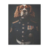 Cavalier King Charles Spaniel Military Wall Art - Patriotic Dog Décor for Army, Air Force, Navy, Marines