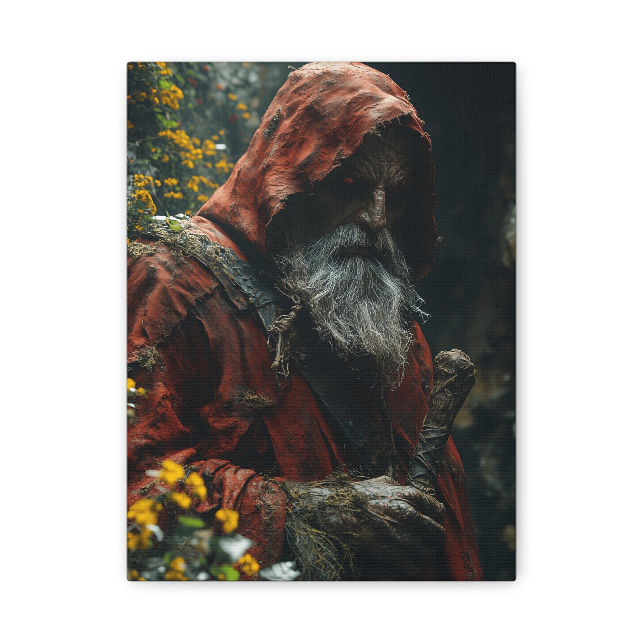 Mystical Forest Canvas Print, Wall Art, Fantasy Decor, Nature Inspired Gift, Home Wall Decor, Witchcraft Theme, Magical Atmosphere