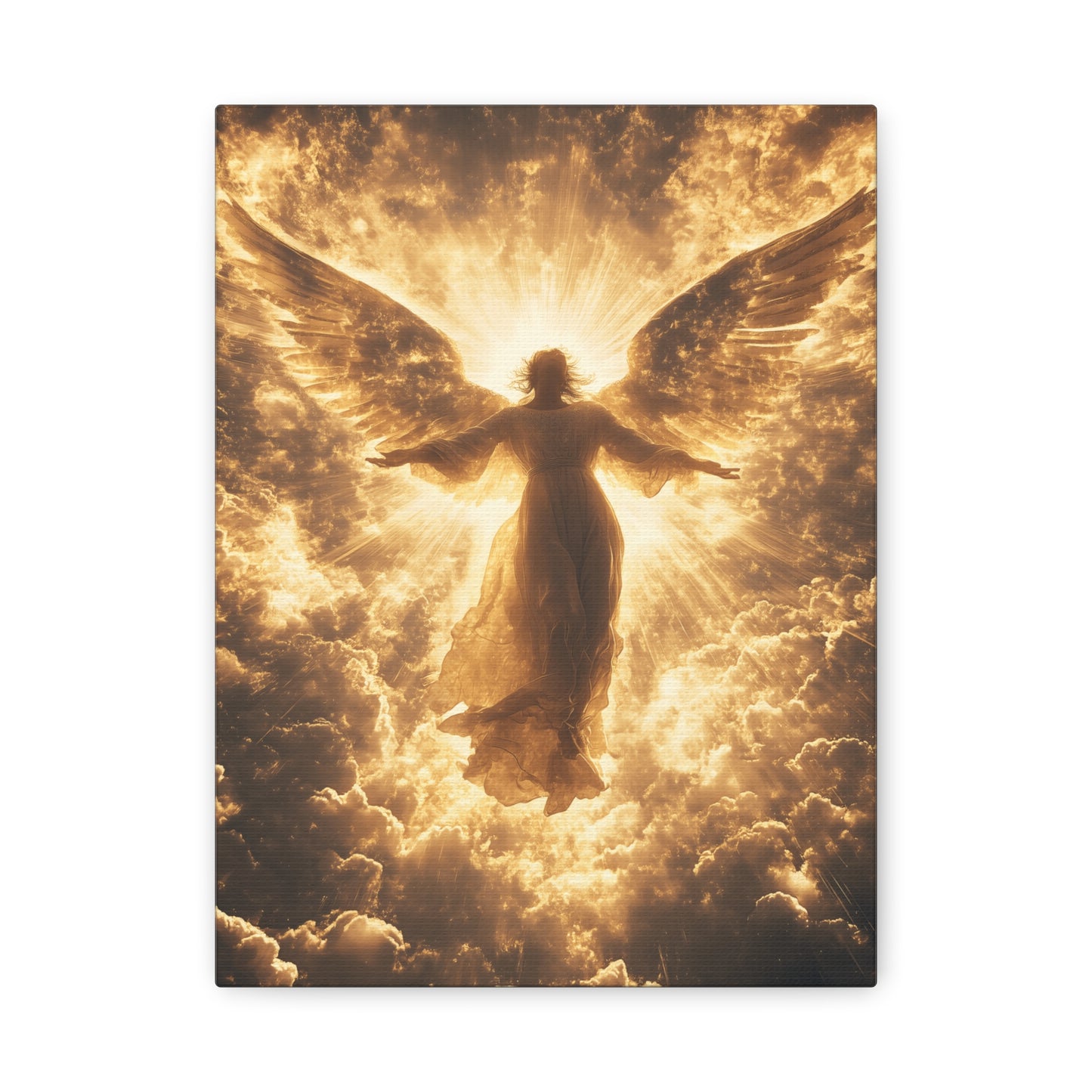 Heavenly Angel Canvas Print, Spiritual Wall Art, Home Decor, Gift for Faith, Inspirational Artwork, Angelic Guardian Decor