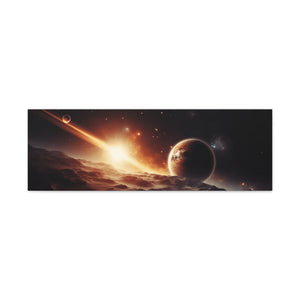 Cosmic Wall Art Canvas, Space Decor, Stellar Prints, Galaxy Home Decoration, Astronaut Bedroom Decor, Unique Gift for Space Lovers