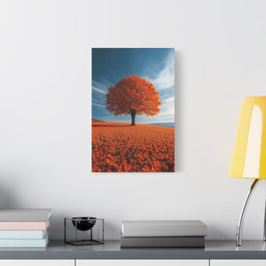 Vibrant Autumn Canvas Print - Colorful Home Décor, Fall Wall Art, Rustic Décor