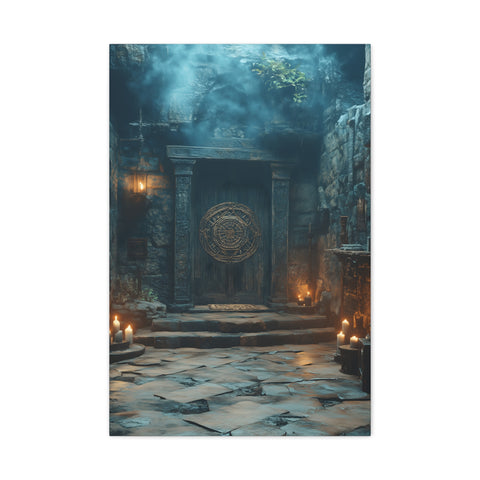 Mystical Doorway Canvas Print, Wall Art, Home Decor, Fantasy Art, Office Decoration, Bohemian Vibes, Gift Idea