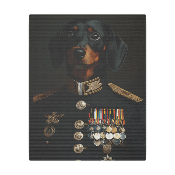 Dog, Dachshund, Military, Military Dress, Army, Air Force, Navy, Marines, Dog Wall Art, Dog Art, Military Wall Art, Military Art