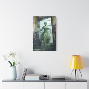 Hauntingly Elegant Canvas Art, Creepy Home Decor, Halloween Wall Art, Spooky Artwork, Gothic Living Room Decoration