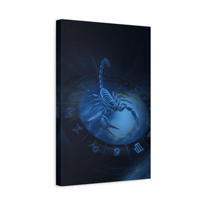 Scorpio Zodiac Wall Art, Astrology Decor, Mystic Home Gallery, Celestial Canvas, Gift for Astrologers, Unique Bedroom Decor