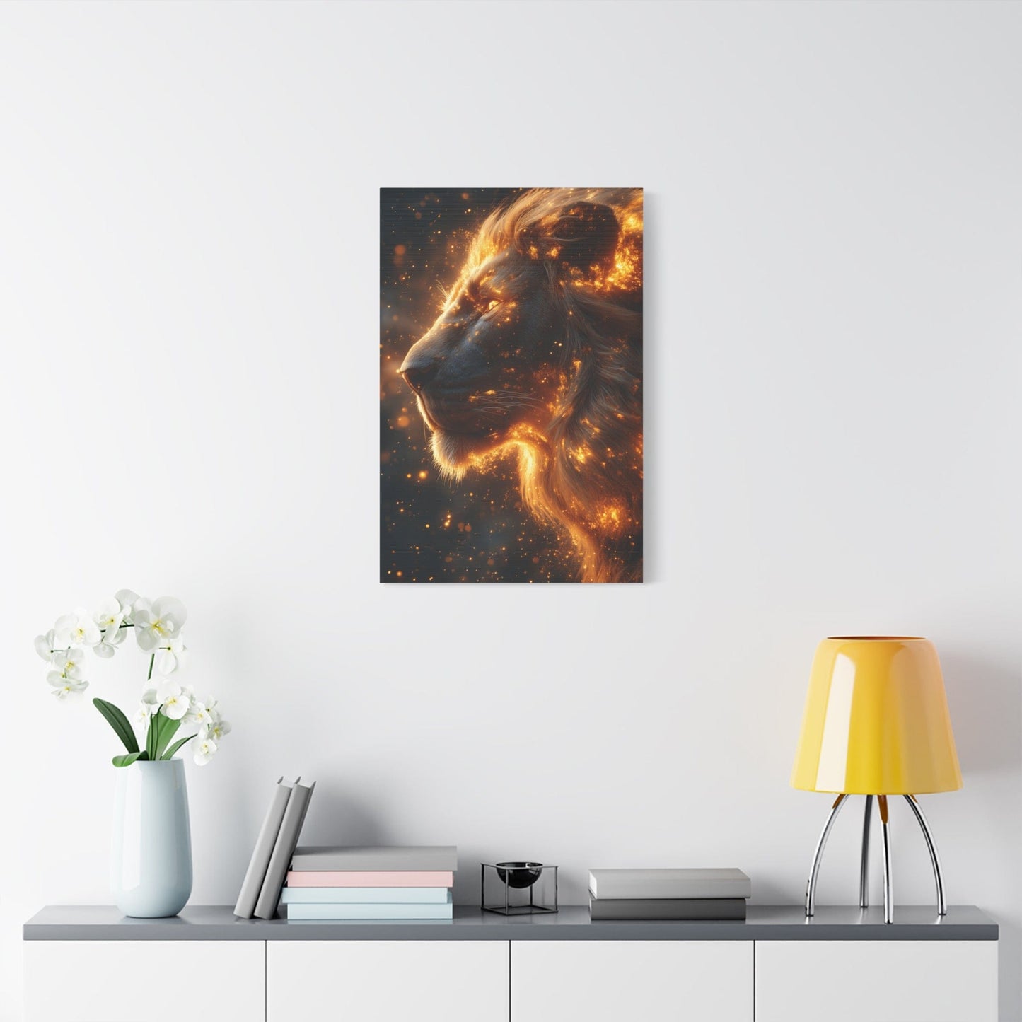 Majestic Lion Canvas Art - Wall Decor, Animal Print, Home Decoration, Gift for Animal Lovers, Stunning Wall Art