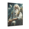 Celestial Sage Canvas Art, Mystical Wisdom Portrait Painting, Nature Wall Décor, Celestial Wall Art, Spiritual Gift