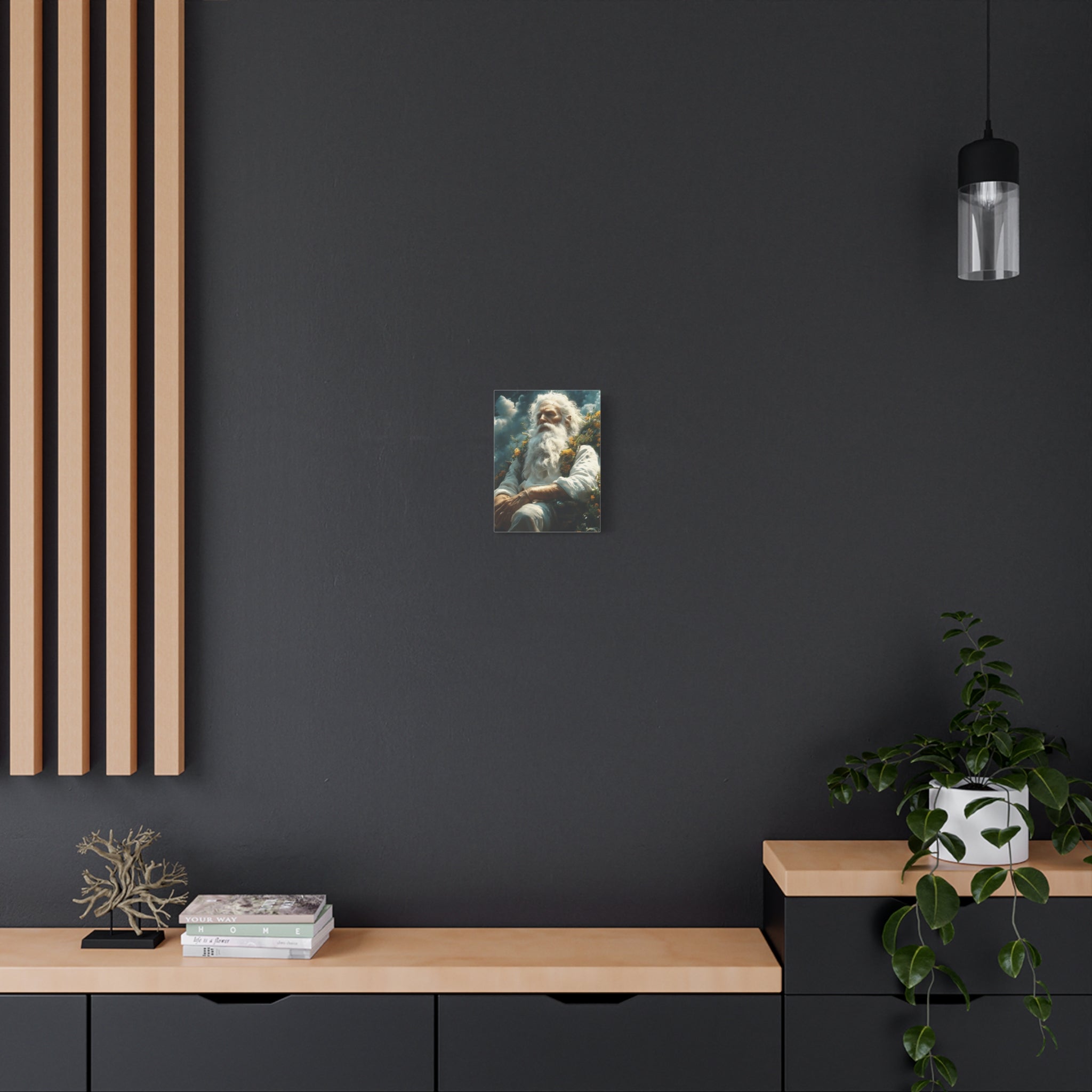Serene Canvas Art Print, Wall Decor, Meditation, Bohemian Home, Peaceful Atmosphere, Spiritual Awakening, Gift Idea