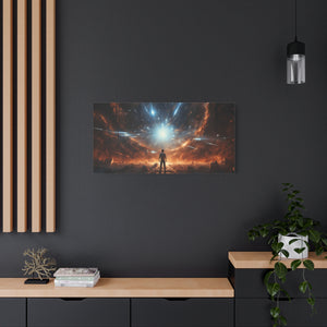 Cosmic Canvas Print, Abstract Art for Home Decor, Inspirational Wall Art, Unique Gift for Art Lovers, Modern Aesthetic